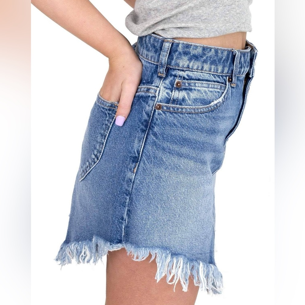 Free People Bailey Denim Skirt - Size 28